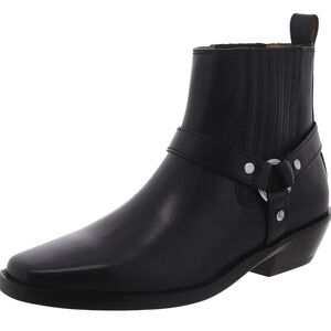 Madewell Black Leather Ankle Boots